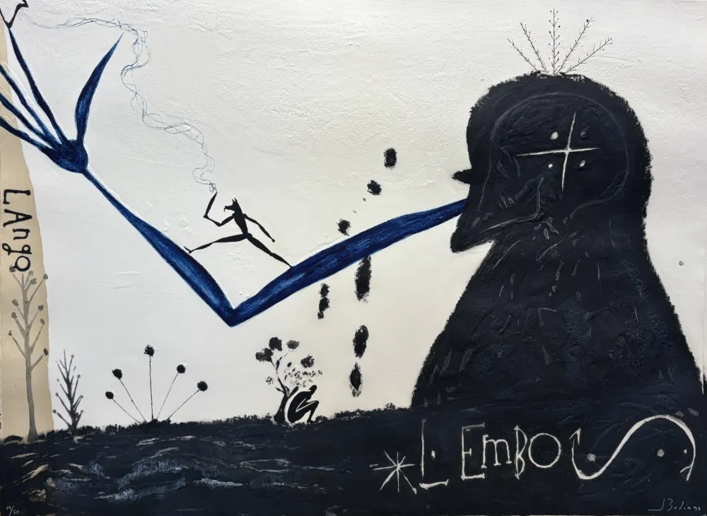 Radierung Und Aquatinta Bedia - Lango L Embo