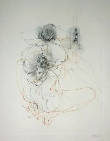 Radierung Und Aquatinta Bellmer - Aline et Valcour