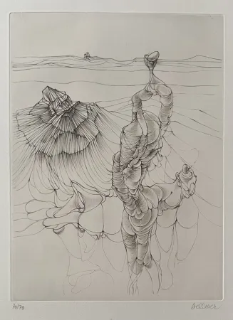 Radierung Und Aquatinta Bellmer - Analogies 3, 1971