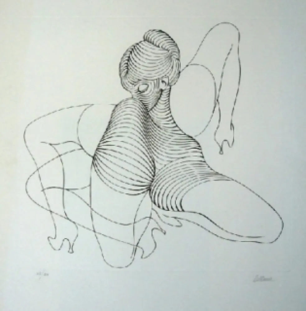 Radierung Bellmer - Cephalopode double