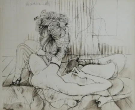 Radierung Und Aquatinta Bellmer - De dos