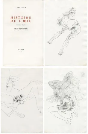 Illustriertes Buch Bellmer - Georges Bataille. HISTOIRE DE L'OEIL. Nouvelle version. Avec six gravures originales à l'eau-forte et au burin