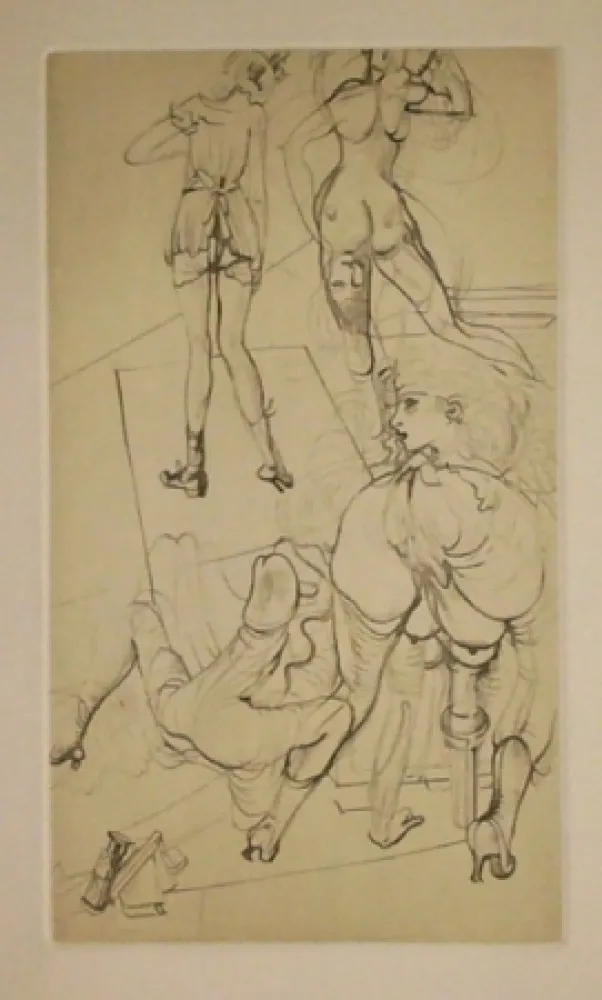 Radierung Bellmer - Gravure inedite