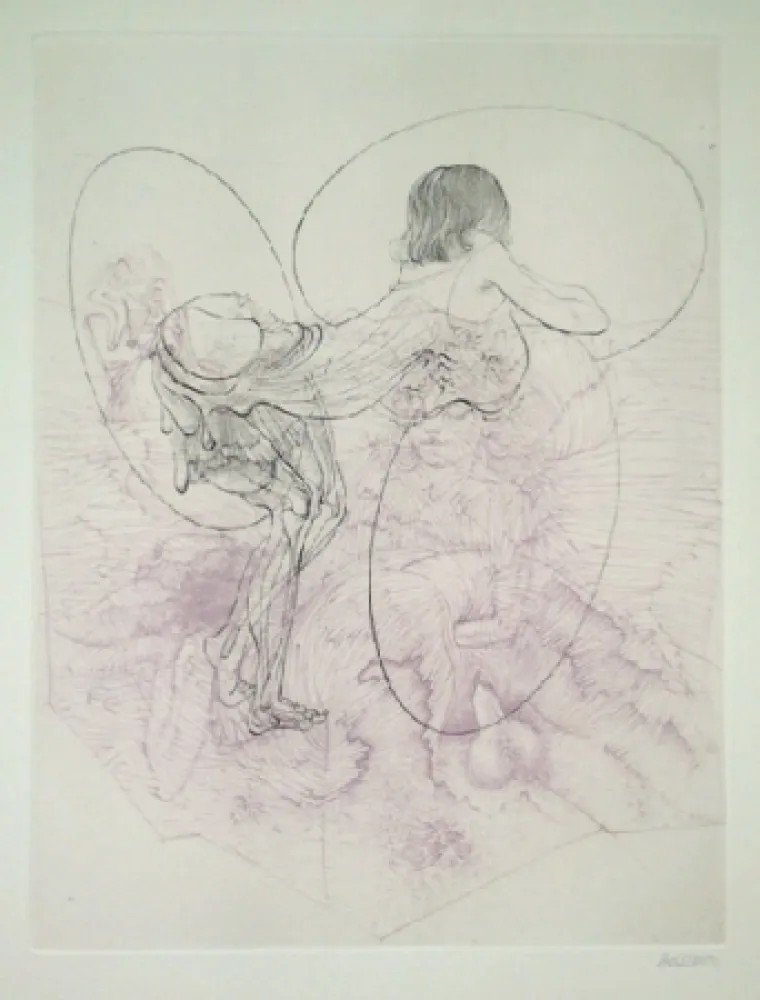 Radierung Und Aquatinta Bellmer - Juliette ou les prospérités du vice