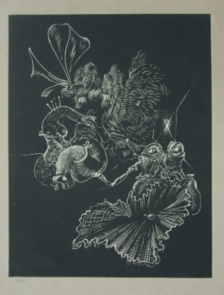 Radierung Bellmer - La demande en marriage