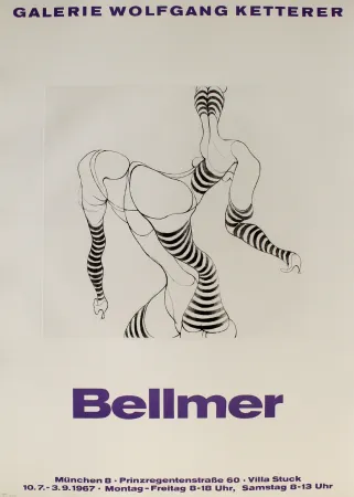 Stich Bellmer - Liegende in Strümpfen