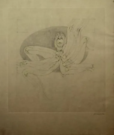 Radierung Und Aquatinta Bellmer - Marionnette 2