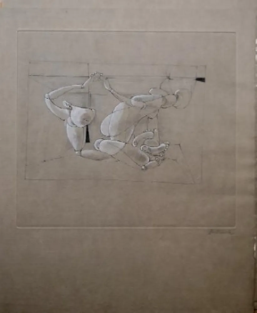 Radierung Und Aquatinta Bellmer - Marionnette 4