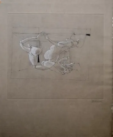 Radierung Und Aquatinta Bellmer - Marionnette 4