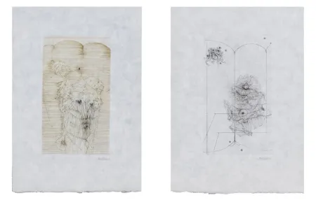 Stich Bellmer - MODE D'EMPLOI. Suite des 7 gravures signées sur Japon nacré (1967)