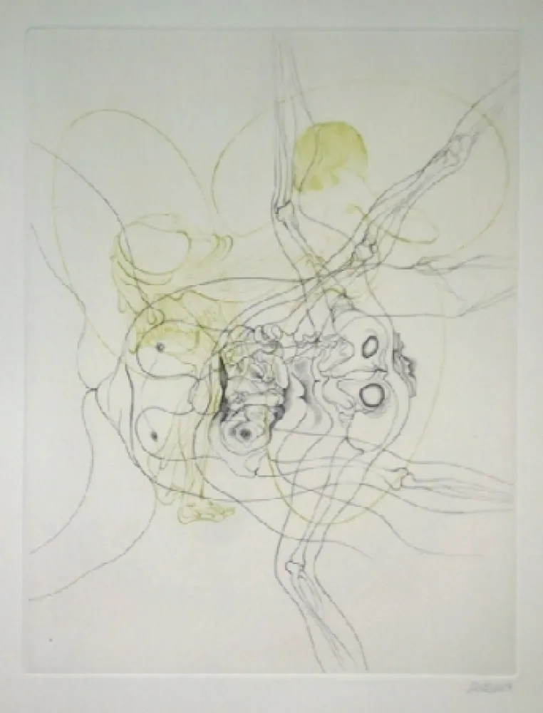 Radierung Und Aquatinta Bellmer - Notes pour la nouvelle Justine