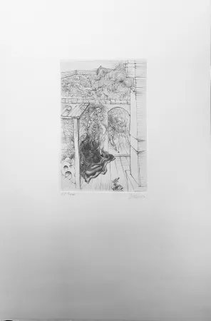 Radierung Bellmer - Retable (1971)