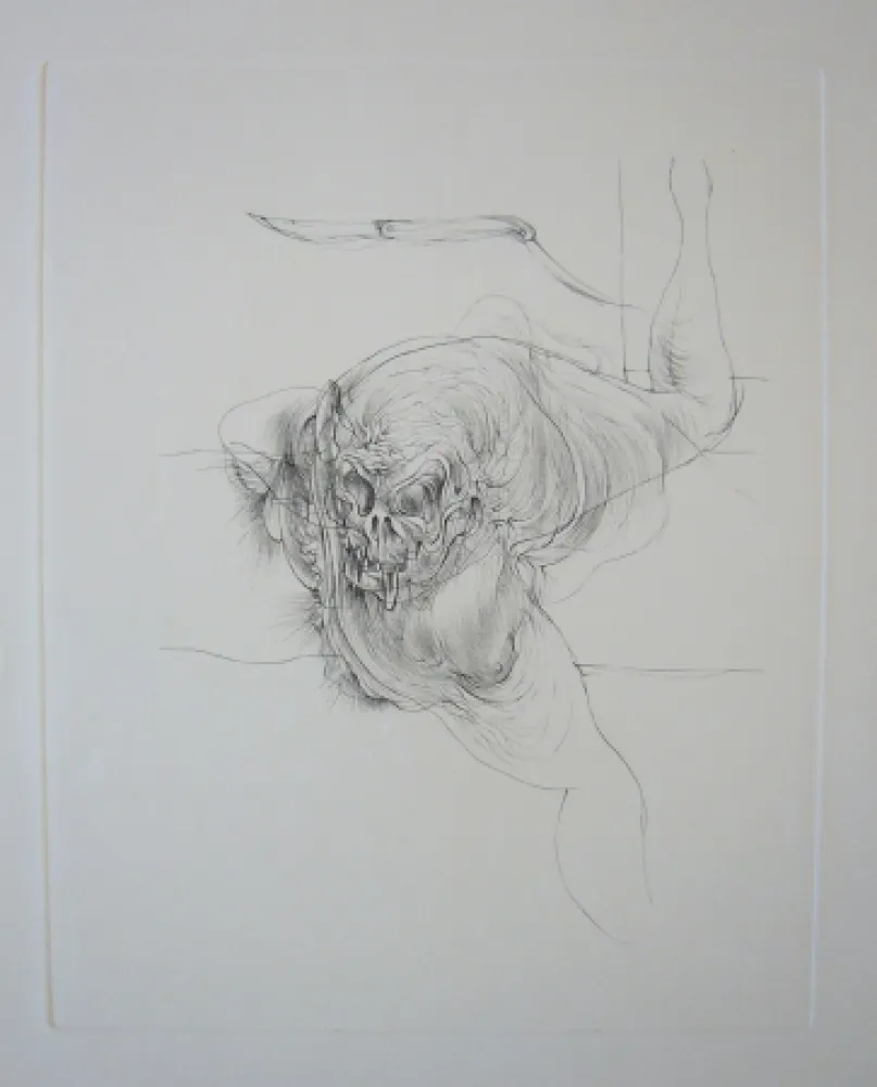 Radierung Bellmer - Sans titre