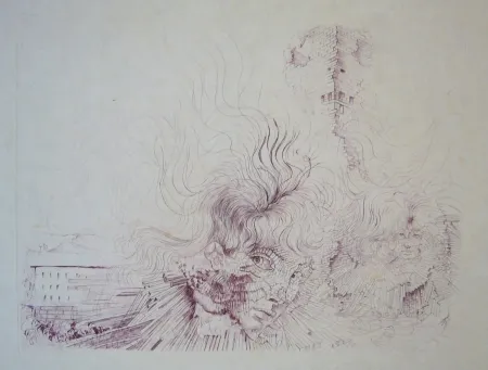 Radierung Bellmer - Sans titre