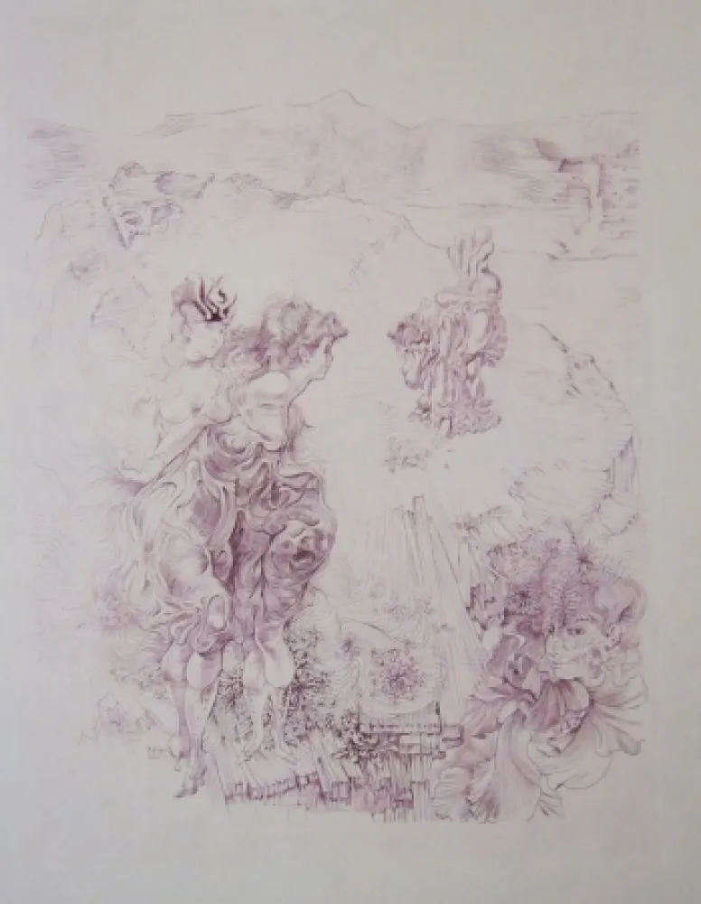 Radierung Bellmer - Sans titre