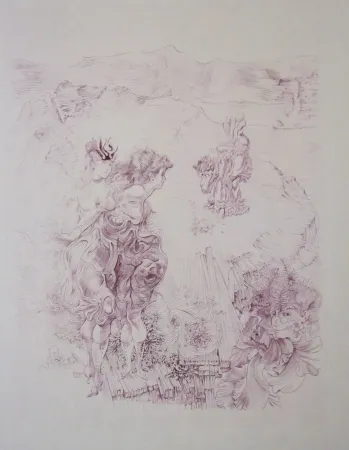 Radierung Bellmer - Sans titre