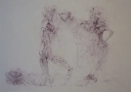 Radierung Und Aquatinta Bellmer - Sans titre