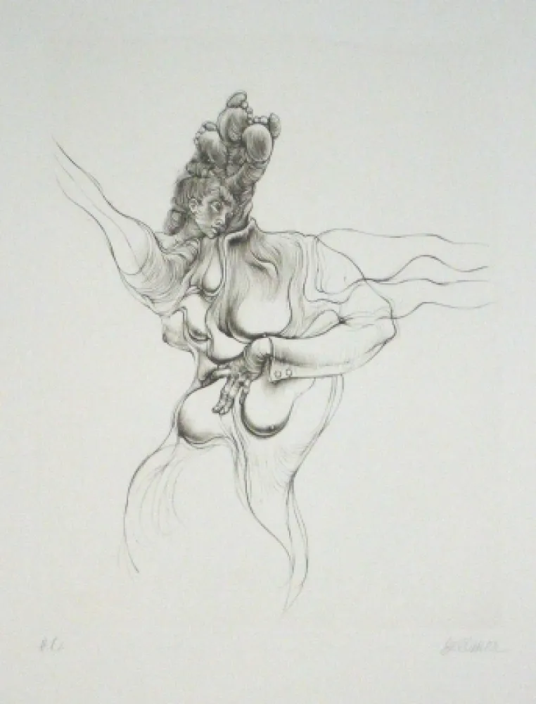 Radierung Und Aquatinta Bellmer - Sans titre
