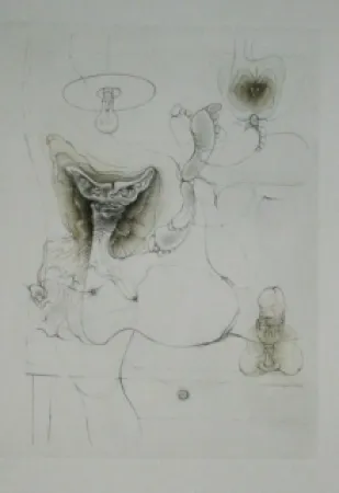 Radierung Und Aquatinta Bellmer - Sans titre