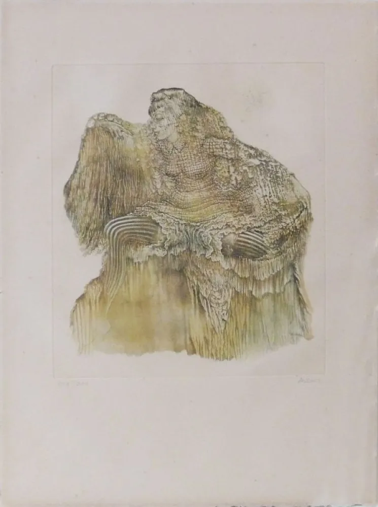 Radierung Und Aquatinta Bellmer - Sans titre