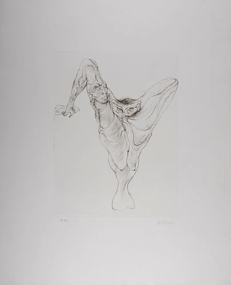 Radierung Bellmer - Sexe Oiseau