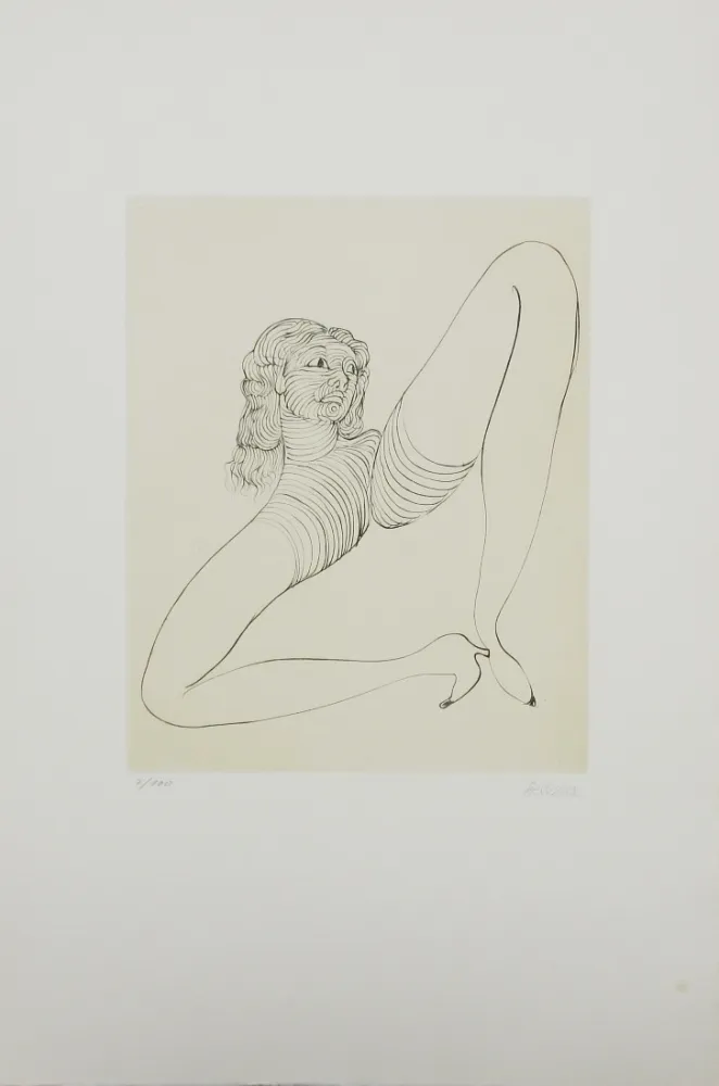 Radierung Und Aquatinta Bellmer - Solitude