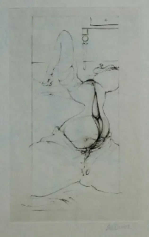 Radierung Bellmer - Variations autour de Madame Edwarda