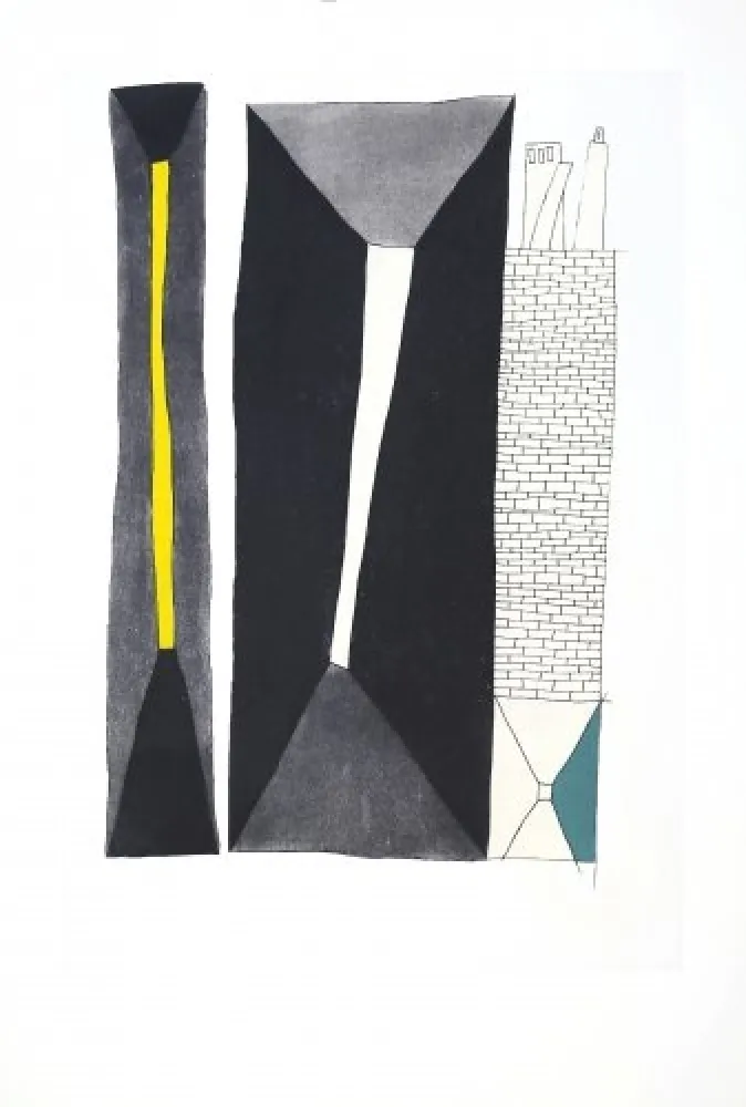 Radierung Und Aquatinta Benmayor - Pasillo con muro