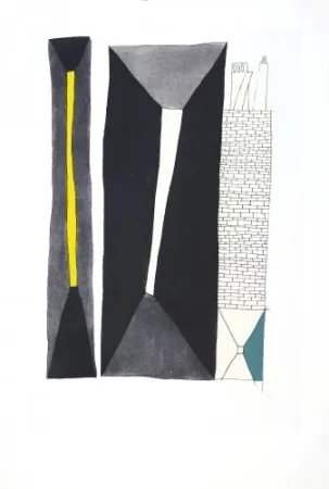 Radierung Und Aquatinta Benmayor - Pasillo con muro