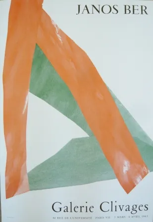 Plakat Ber - Affiche exposition galerie Clivages 