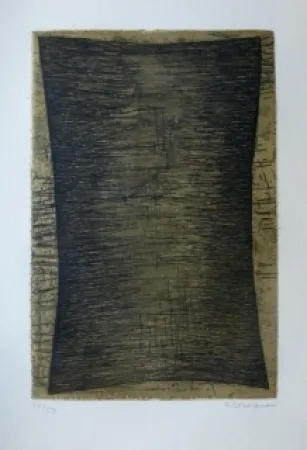 Radierung Und Aquatinta Bergman - Composition