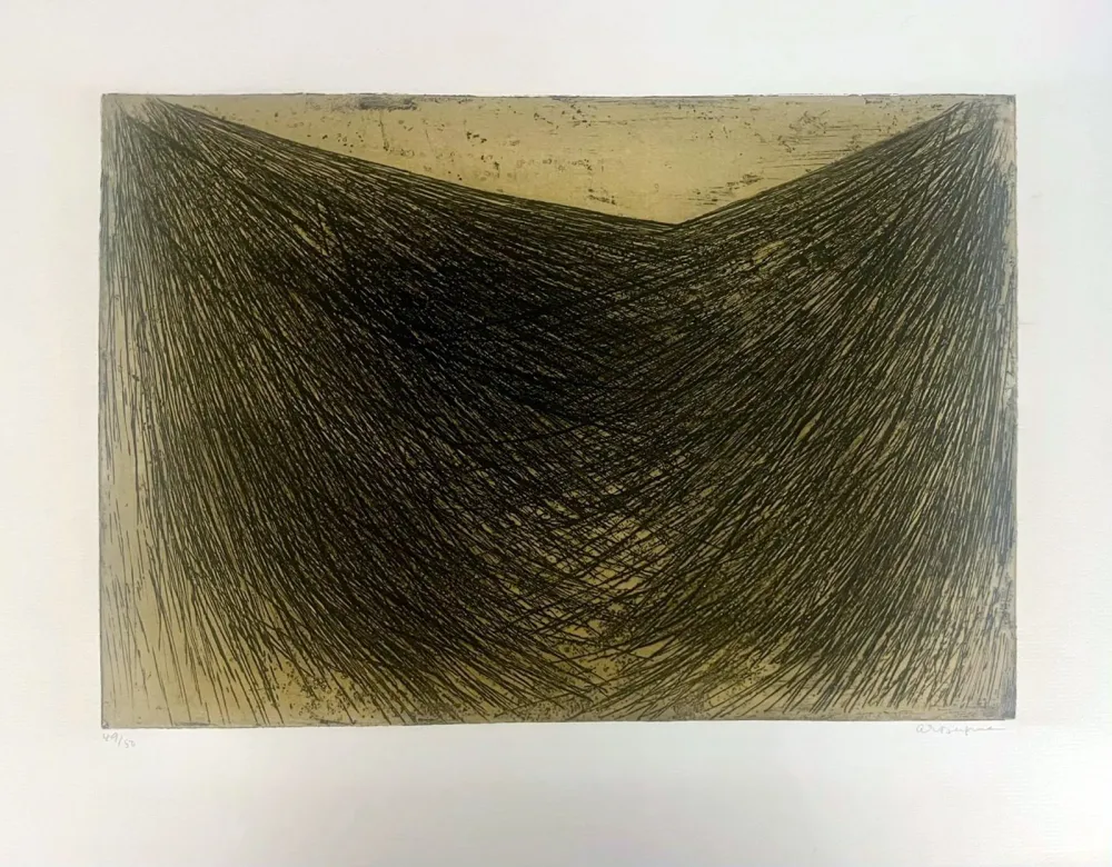 Radierung Bergman - G 30-1958 Vallée 