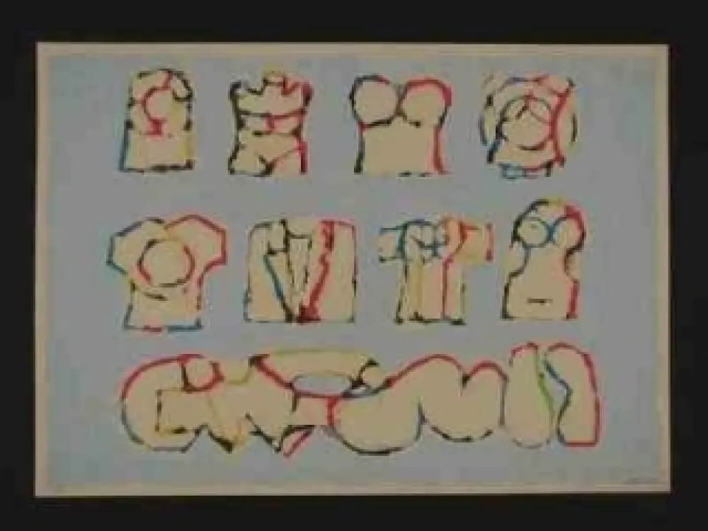 Siebdruck Berrocal - Sans titre