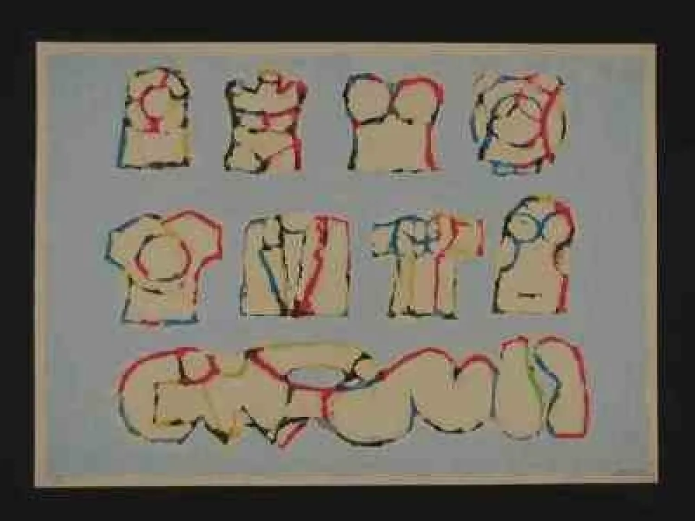 Siebdruck Berrocal - Sans titre