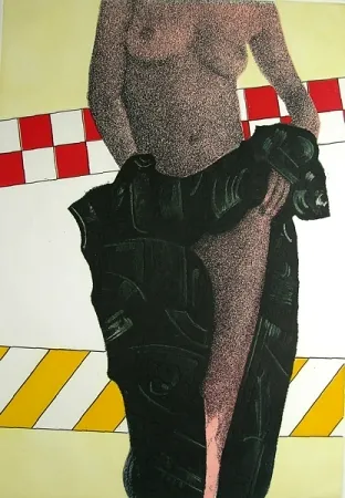 Radierung Und Aquatinta Bertini - Nudo