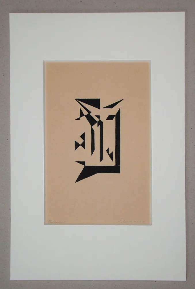 Holzschnitt Bertrand - Cloisonnement