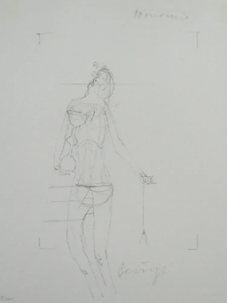 Lithographie Beuys - Codices Madrid 7