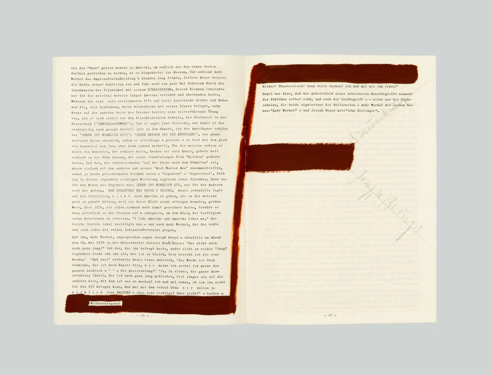 Keine Technische Beuys - Das Warhol Beuys Ereignis