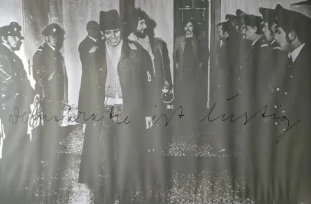 Siebdruck Beuys - Demokratie ist lustig, 1973. 