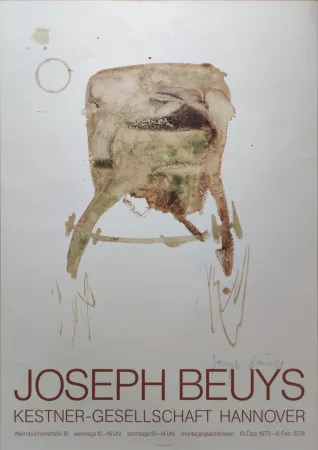 Siebdruck Beuys -  Kestner-Gesellschaft Hannover, 1976. 