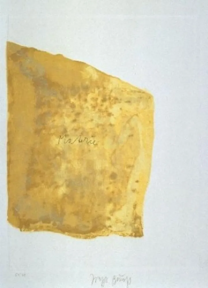 Aquatinta Beuys - Materie