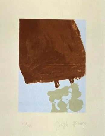 Aquatinta Beuys - Mit Fett gefüllte Skulptur