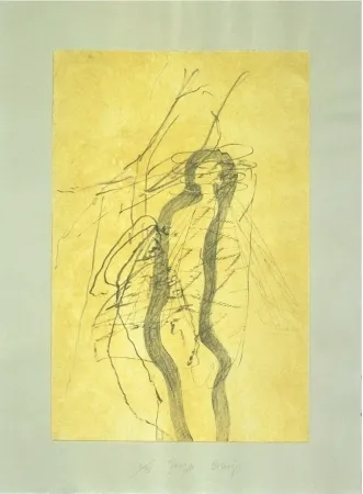 Radierung Und Aquatinta Beuys - Schwurhand: Blitz and Bienenkönigin