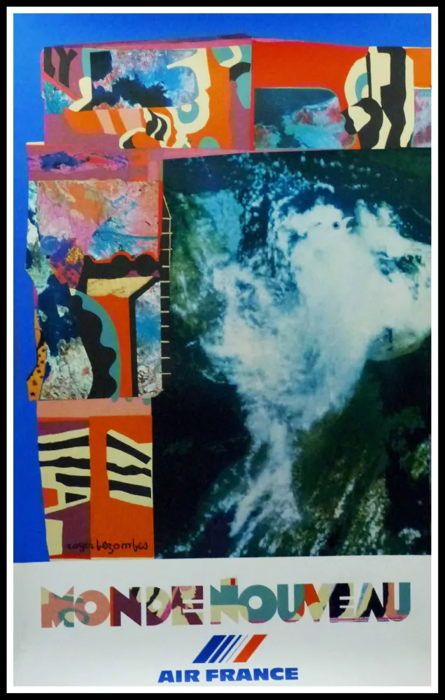 Plakat Bezombes - AIR FRANCE MONDE NOUVEAU