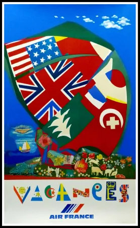 Plakat Bezombes - AIR FRANCE VACANCES