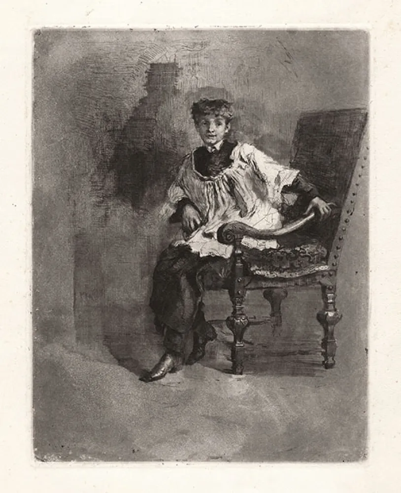 Radierung Und Aquatinta Bianchi - CHIERICO SEDUTO