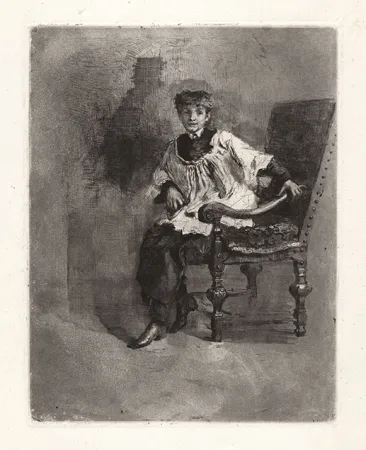 Radierung Und Aquatinta Bianchi - CHIERICO SEDUTO