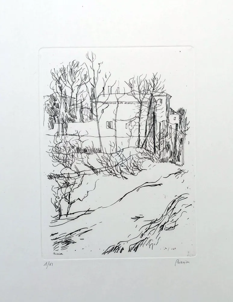 Radierung Biasion - Paesaggio