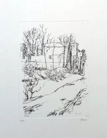 Radierung Biasion - Paesaggio