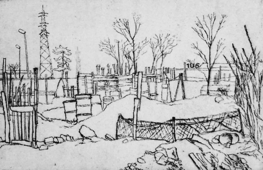 Radierung Biasion - Periferia